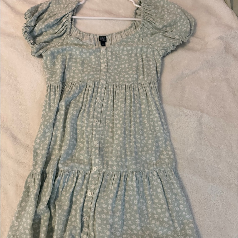 Wild Fable Light Green Floral Dress